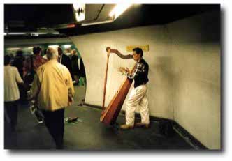 musician in metro